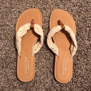 Lace Flip Flops